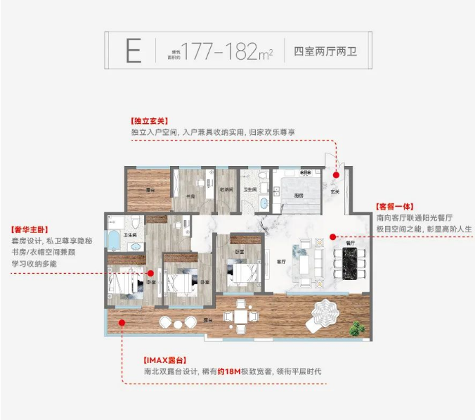 金润上府建面177㎡左右